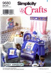 9680 DK NURSERY QUILT, LINENS, STACKER, HOOD TOWEL, BIB PATTERN